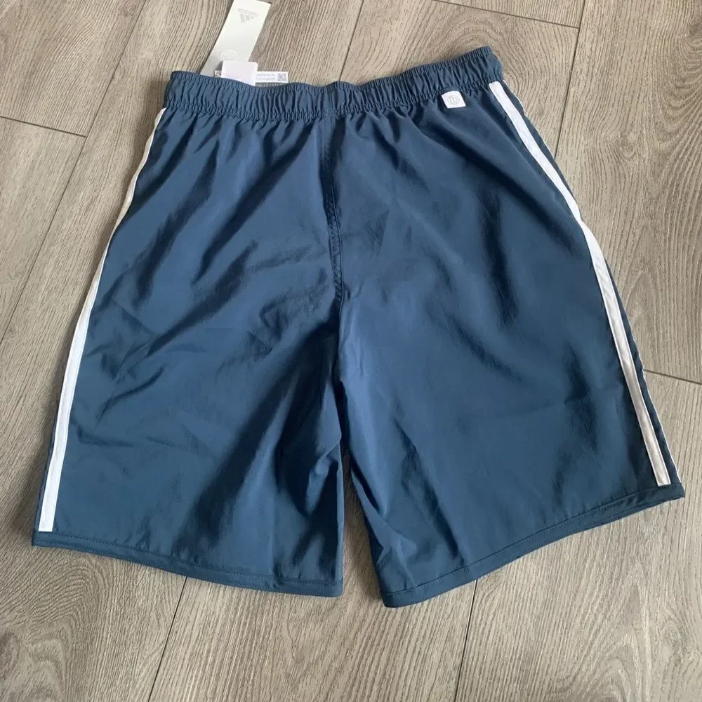 Adidas men swimwear crew navy with white